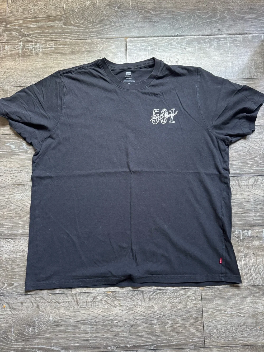 Levi's Black 501 Graphic Short-Sleeve Tee